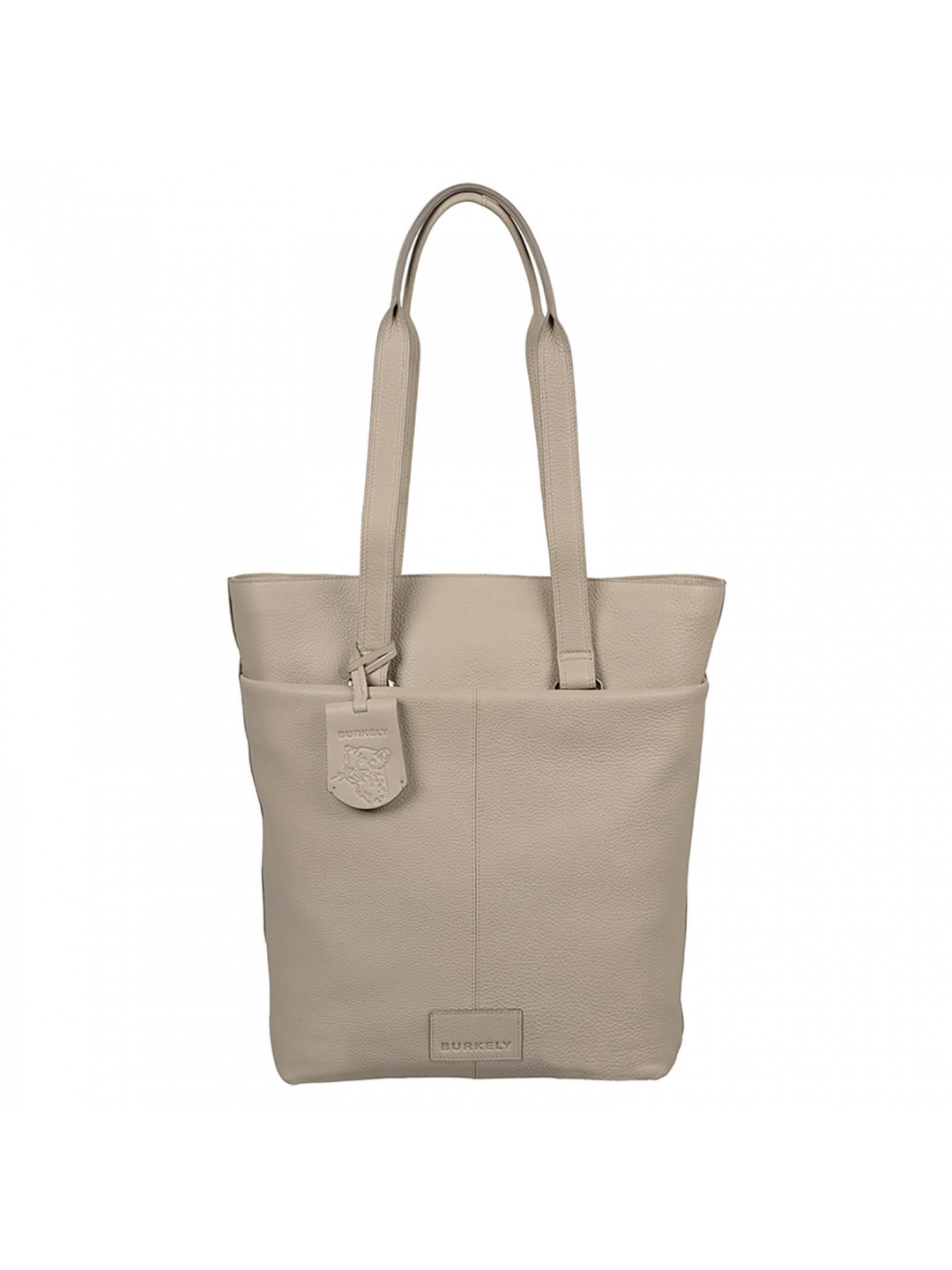 Dámská kožená batůžko kabelka Burkely Linda – světle šedá